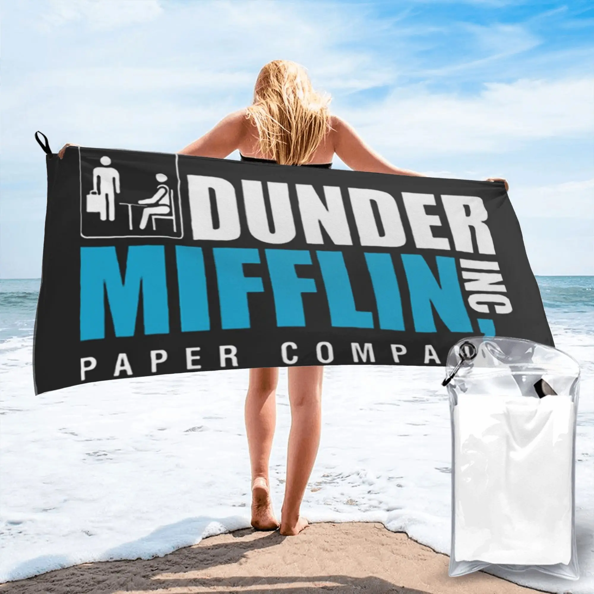 Dunder Mifflin Paper Company Essential Beach Towel Soft Microfiber Quick Dry Absorbent Quick Towels For Pool
