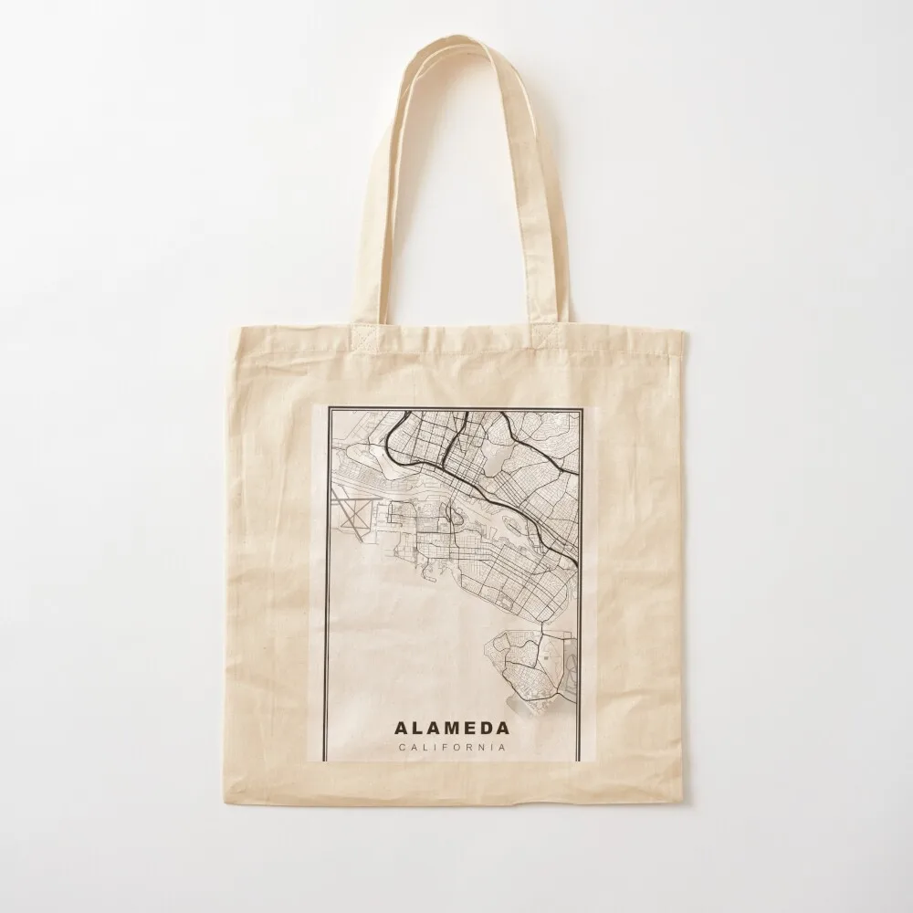 

Alameda Map Tote Bag women bag canvas bags aesthetic Shopping bags Canvas