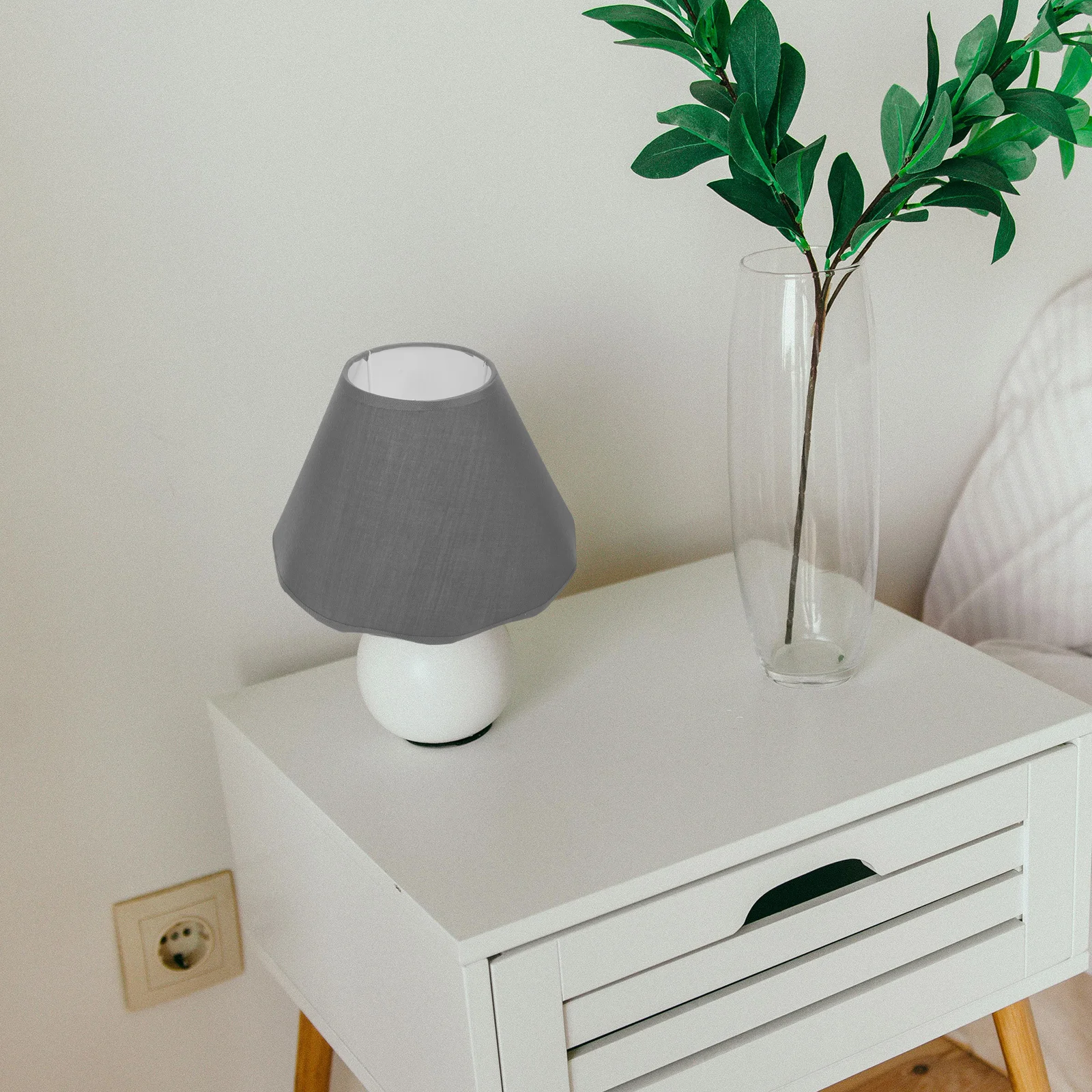 

Fabric Metal Lamp Shade Replacement Soft Light for Table Desk Lamp Decorative Lampshade Indoor Bedroom Living Room