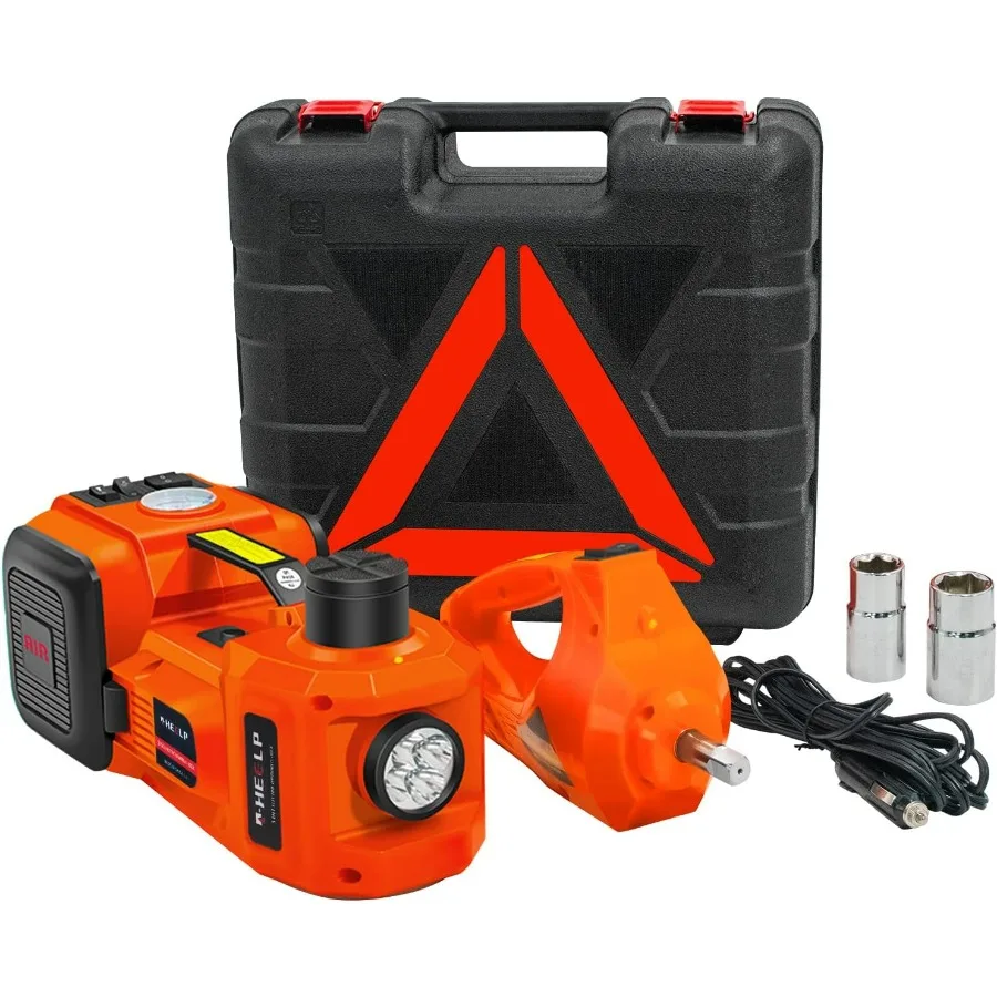 

Комплект гидравлического электрического автомобильного домкрата 5 тонн 12 В с электрическим ударным ключом для внедорожника, MPV, седана, грузовика, замены шин и ремонта гаража L