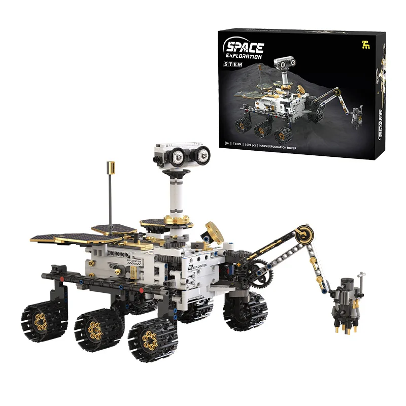 1007pcs MOC Idea Remote Control Mars Exploration Rover Building Blocks Assembling Bricks Model DIY Toys for Children Gift Set