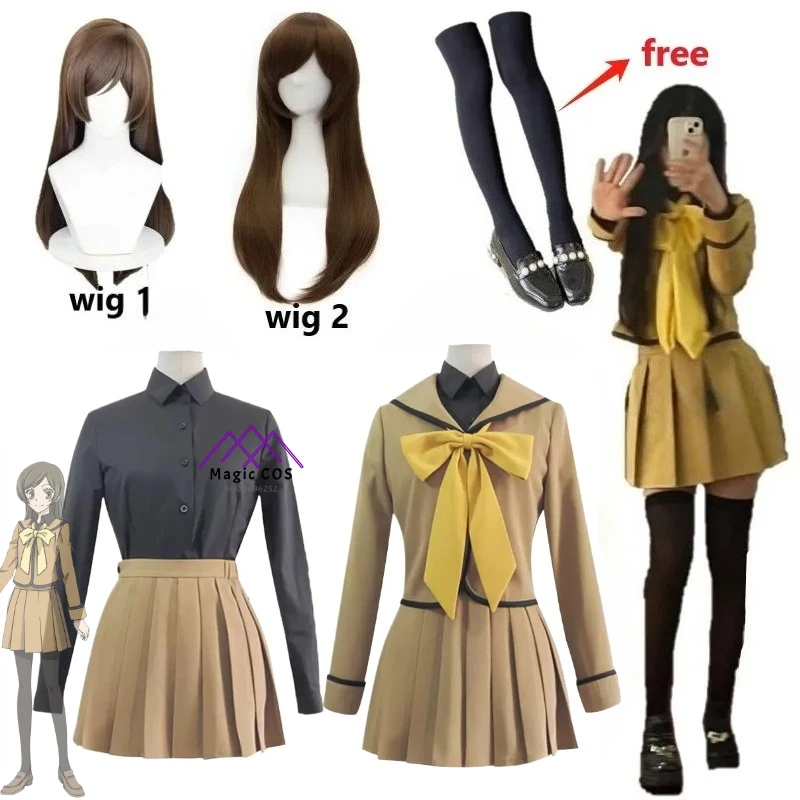 

Anime Nanami Momozono Cosplay Costume Wig Kamisama Hajimemashita Nanami Roleplay Girls JK School Uniform Women Halloween Outfits