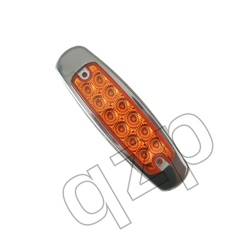 New 10pcs 12 LED Car Truck LED Clearance Side Marker thin Light Indicators For Truck Trailer Lorry Caravan Bus Van Boat 12V 24V