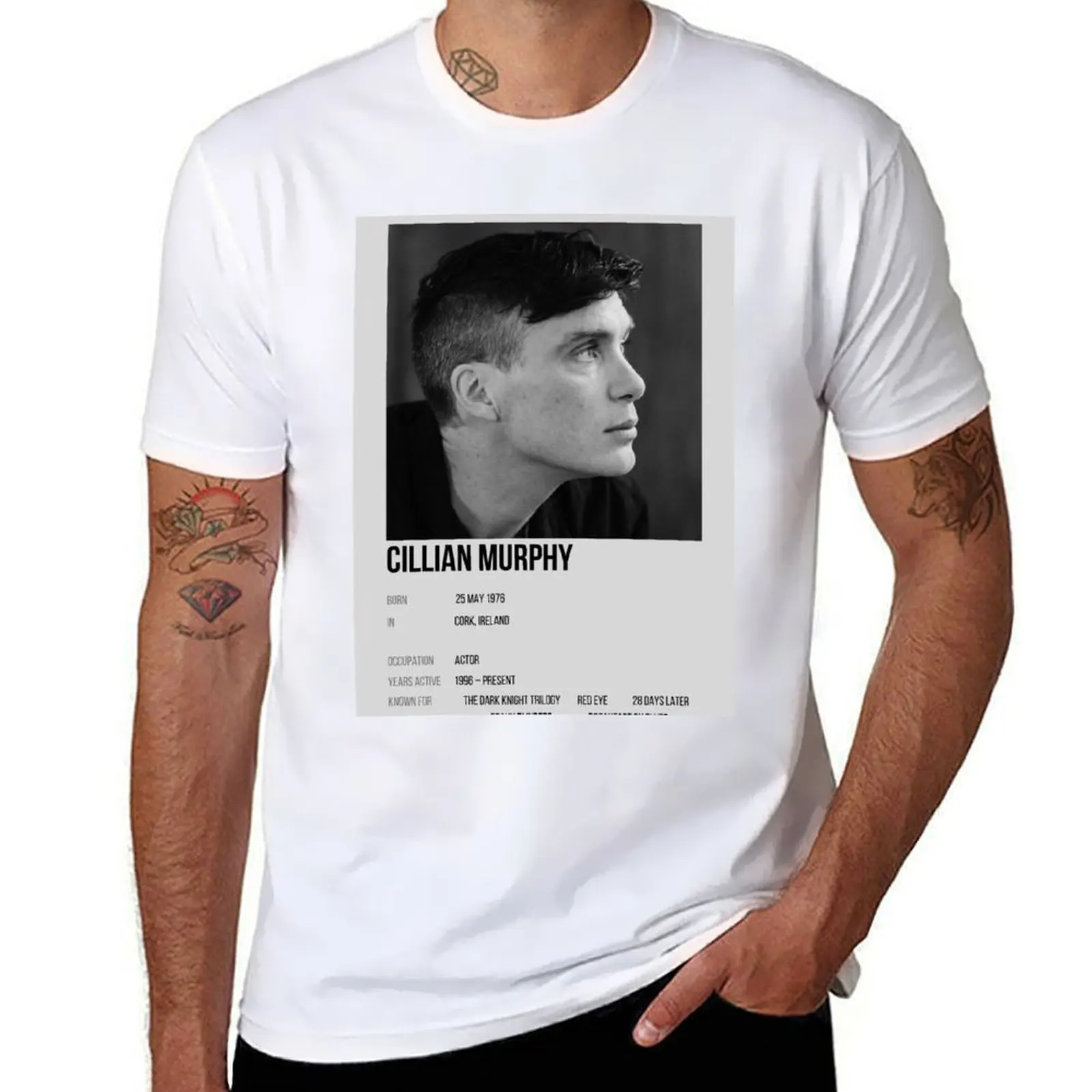 

b & w poster T-Shirt cotton t shirt pack t shirts for man cotton funny T-Shirt