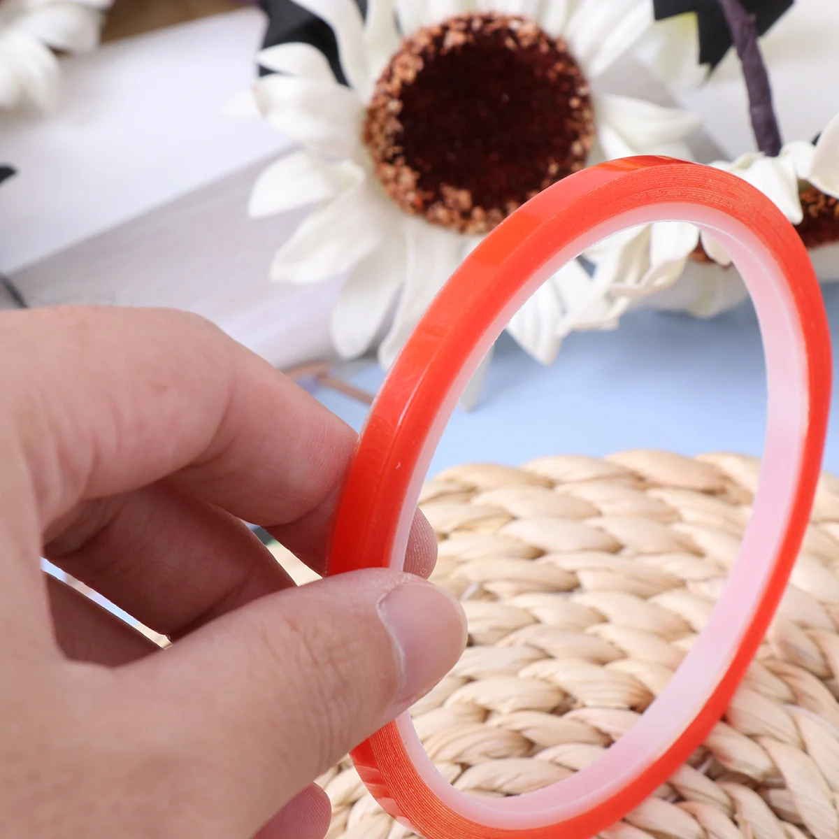 

5mm x 5m Heat Resistant Double Sided Adhesive Sticker Tape Clear Tape Weatherproof Heavy Duty High Strength Glue Tape Mobile Pho