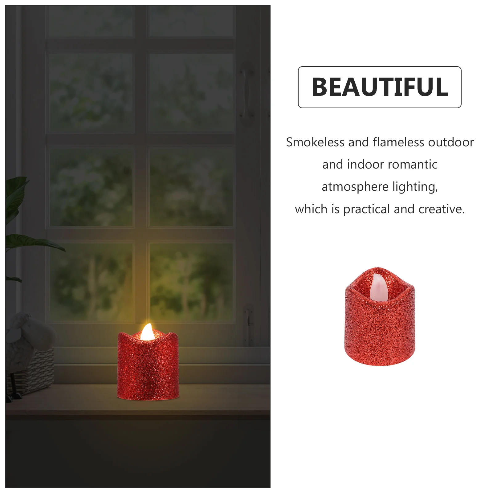 

24pcs Wave Lamp Led Electric Lights For Home Decor Desktop Ornament Flameless Indoor Outdoor Atmosphere Lighting