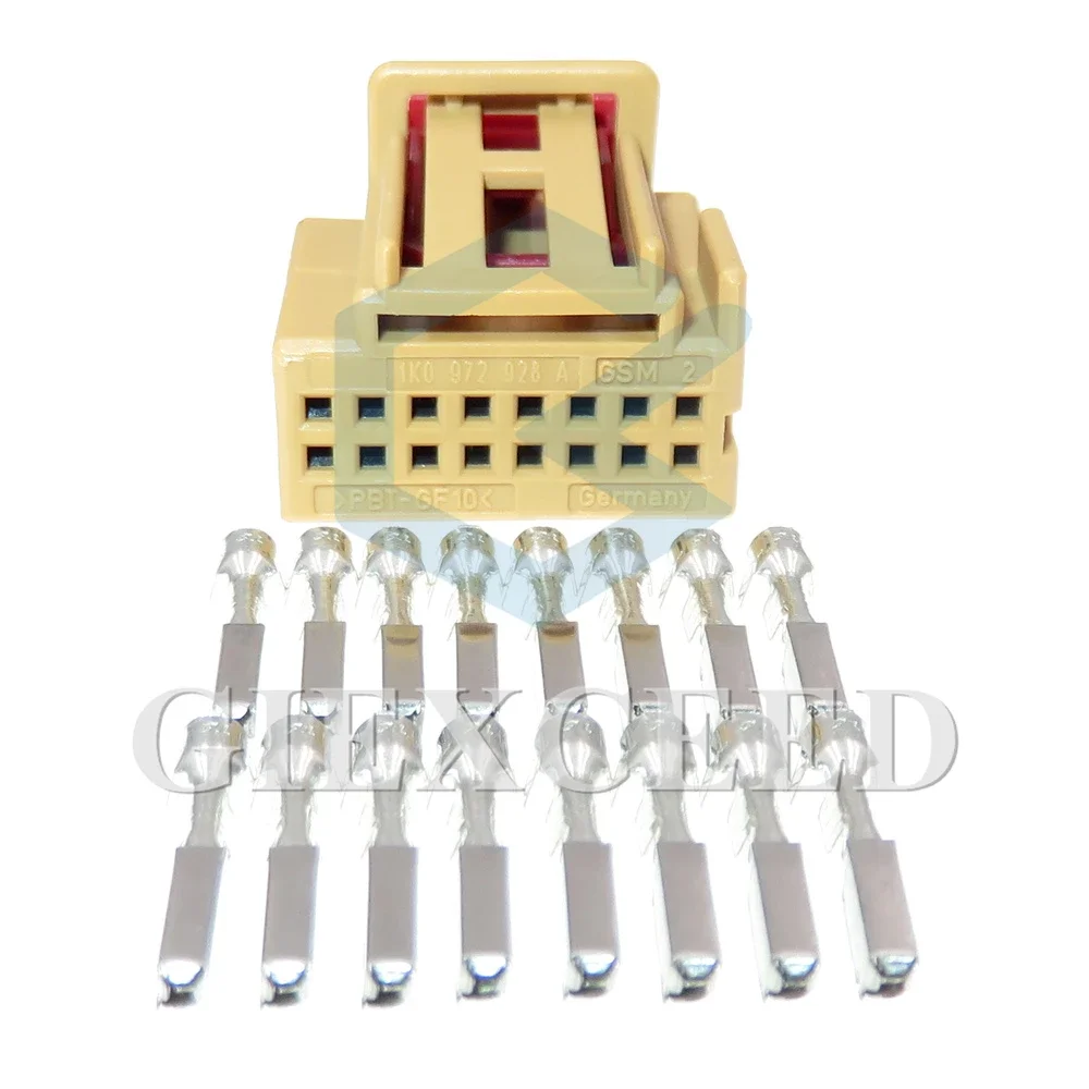 

1 Set 16 Pin Auto Unsealed Connector 1K0 972 928A Car Automatic Air Conditioning PanelWire Cable Socket AC Assembly For VW Audi