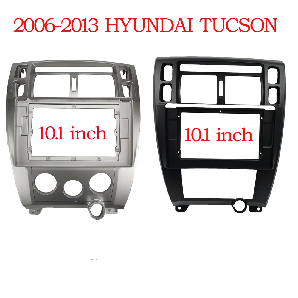 

For 2006-2013 HYUNDAI TUCSON (10.1INCH Black )Car Radio Fascias Android GPS MP5 Stereo Player 2 Din Head Unit Panel Dash Frame