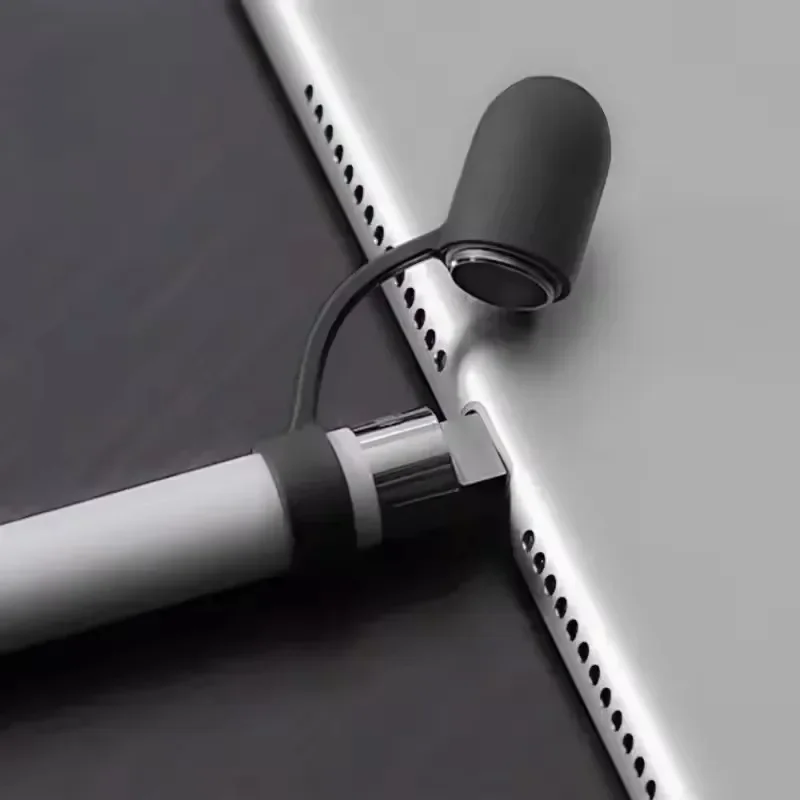 Silicone Replacement Cap for Apple Pencil Anti-Lost Stylus Pen Holder Tether Protective Cover for IPencil 1/2 Tablet Pen Sleeves - view 6
