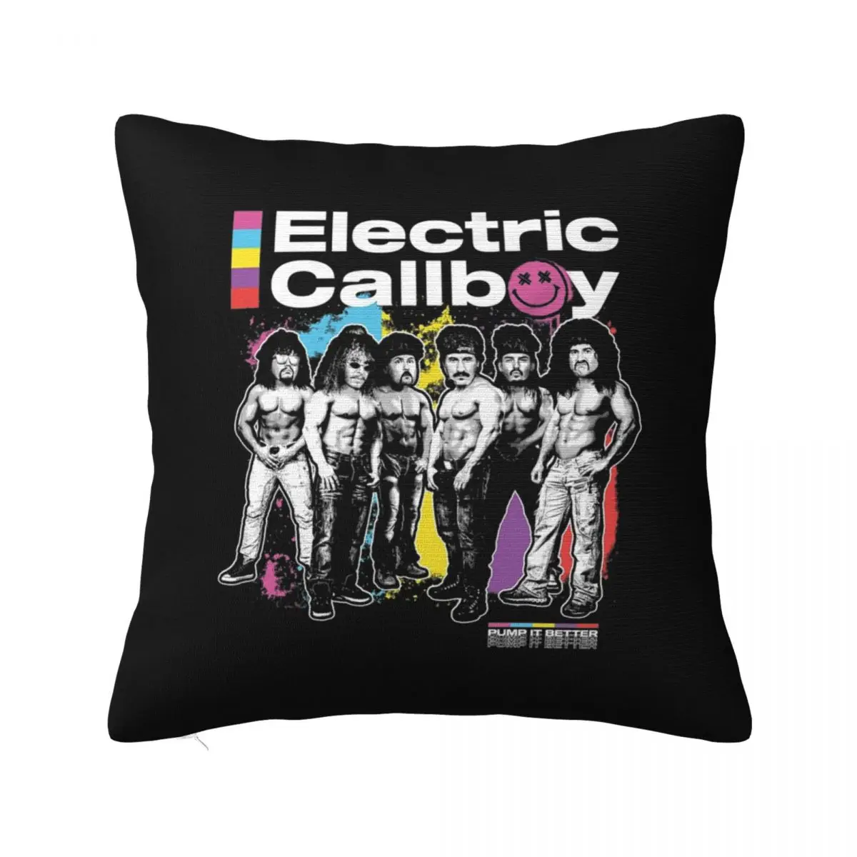 

Electric Callboy Tour Pillow Case German Music Cushion Covers Funny Zipper Decor Pillowcase for Car 45x45cm