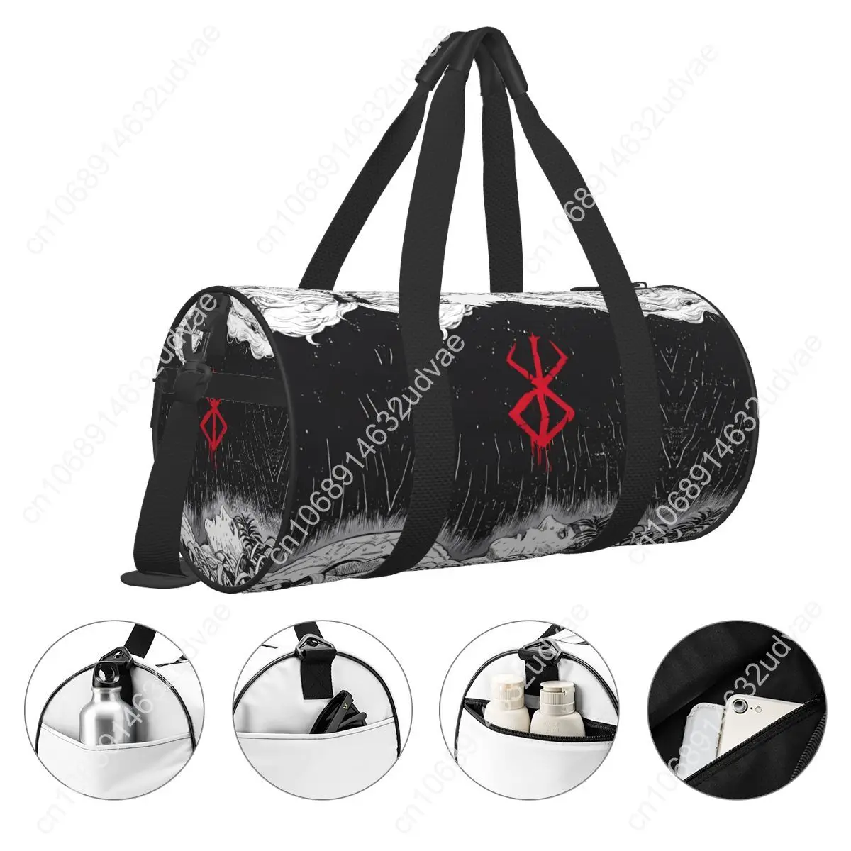 Japan Anime Bereserk Gym Bag Fashion Street Waterproof Sports Bags Large Capacity Travel Handbag Novelty Fitness Bag For Couple