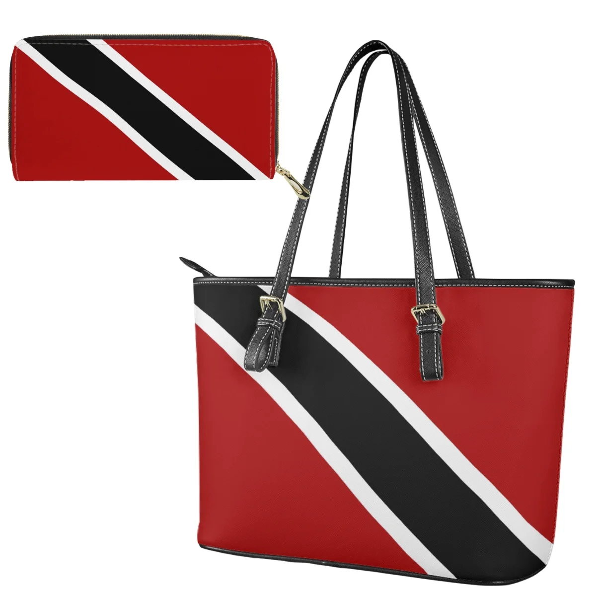 Antigua and Barbuda Flag Pattern Woman Handbag Comfortable Fabric Wallet Satchel Saddle Bag for Lover Friends Children Men Gift