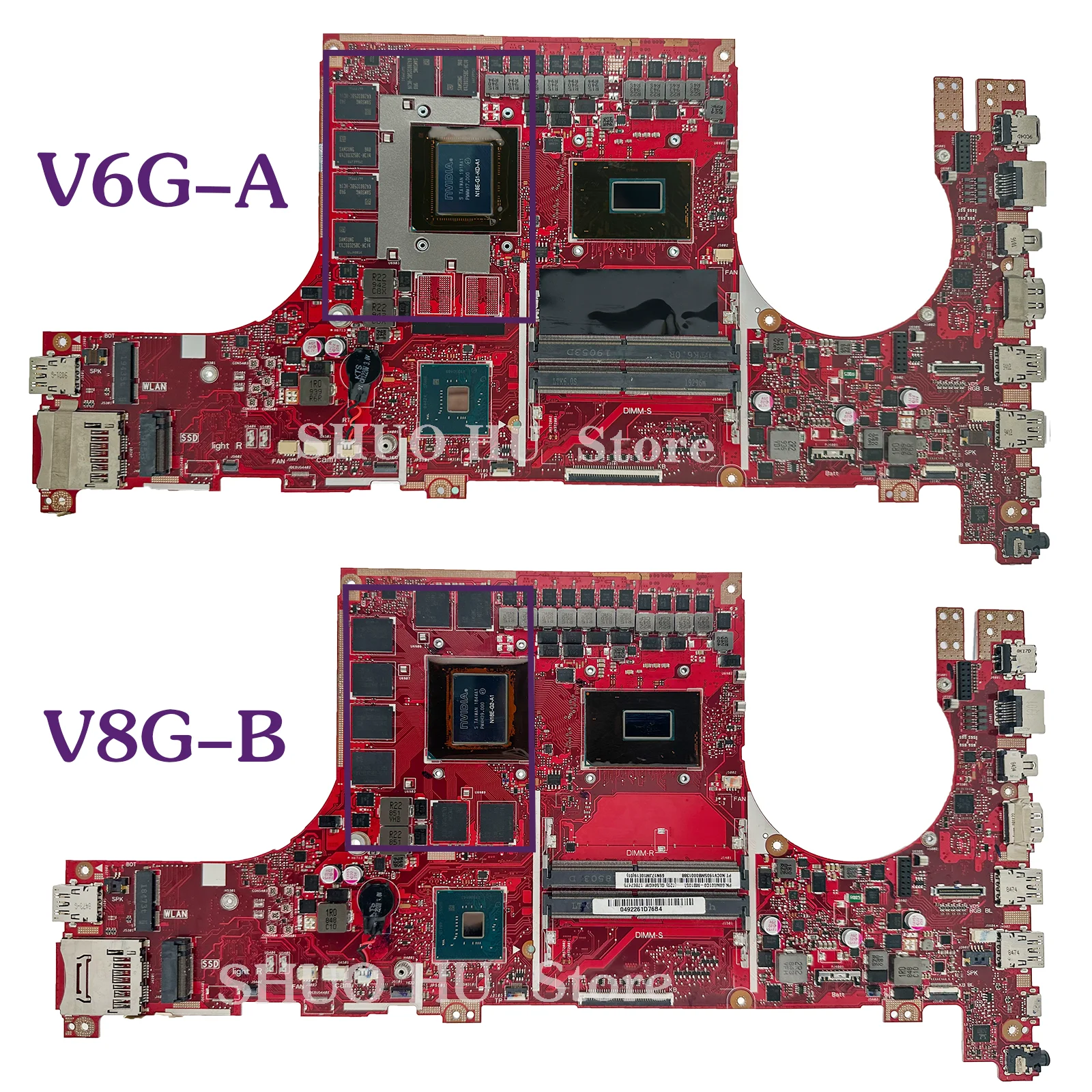 GL504GS Laptop Motherboard For ASUS GL504GW GL504GM GL504GV Mainboard I5-8300H I7-8750H RTX2070 GTX1070/8G RTX2060/GTX1060-6G