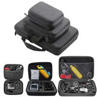 Portable Carry Case Small Medium Large Size Accessory Anti-shock Storage Bag For Gopro Hero Action Camera Tripod storage box