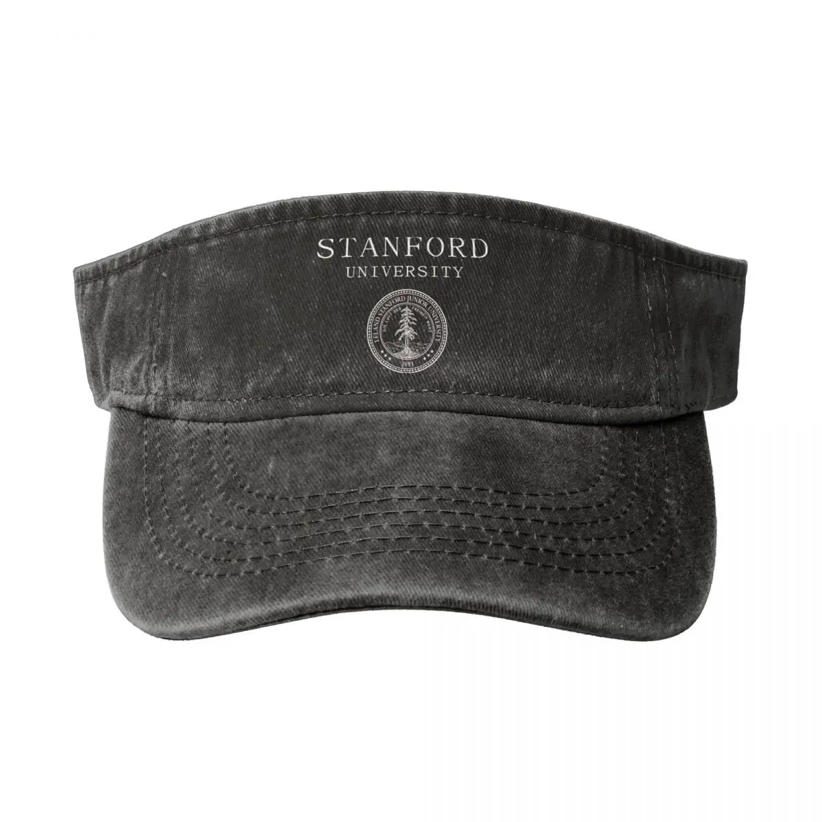 

Stanford University Washed Denim Empty Top Hat Breathable Caps Hats For Women