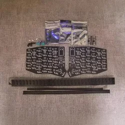 Sofle-Kit de teclado dividido RGB, teclado mecánico dividido inalámbrico con cable PCB, personalizado, no preconstruir el cliente, ensamblar todas las piezas