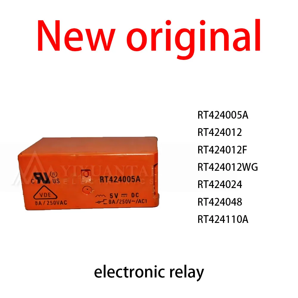 

10Pcs/Lot New original RT424005A RT424012 RT424012F RT424012WG RT424024 RT424048 RT424110A electronic relay