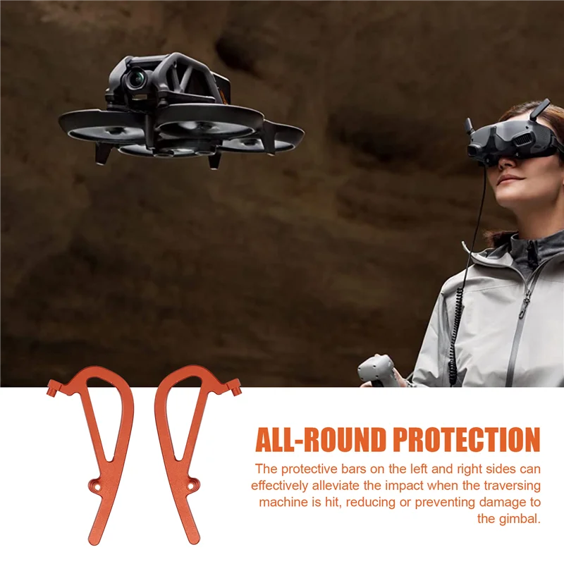 Защитная планка для карданного подвеса для Dji Avata 2, бампер для карданного подвеса, линза для карданного подвеса, аксессуары для бампера, нижний защитный рукав