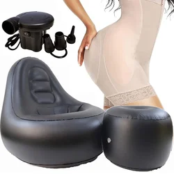 BBL Inflatable Chair Sofa with Hole After Surgery for Butt Seat Ottoman Brazilian Butt Lift Recovery Pillow BBL Post Surgery