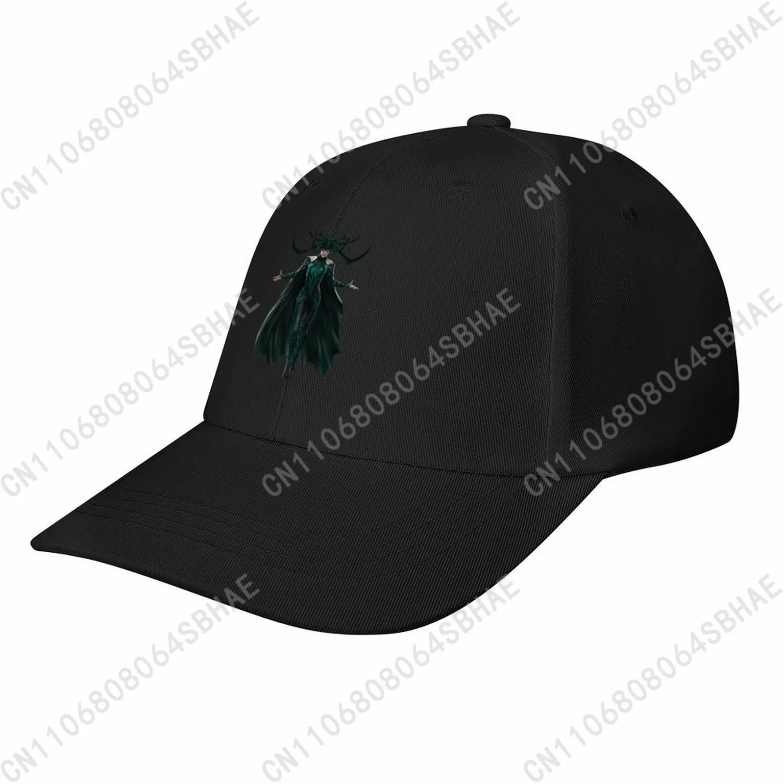 

Marvel Hela Baseball Cap Men Women Curved Brim Washed Rubber Print Adjustable Daily Wear Cap Custom Casual Gift Cosplay