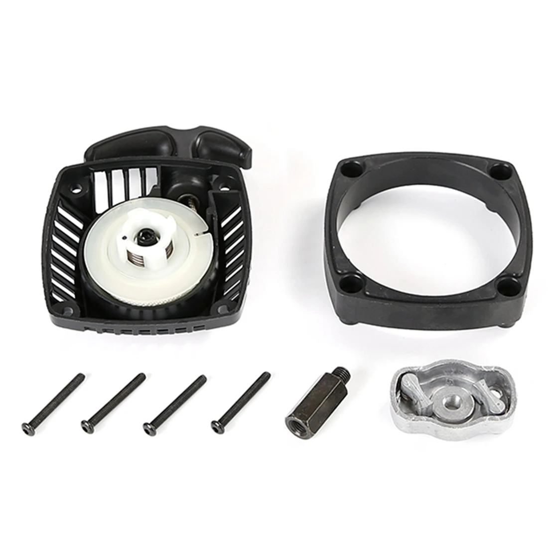 Easy Pull Starter Set for Zenoah CY Rovan Engine 23/26/29/30.5CC for 1/5 HPI ROFUN ROVAN KM BAJA LOSI 5IVE T,Black