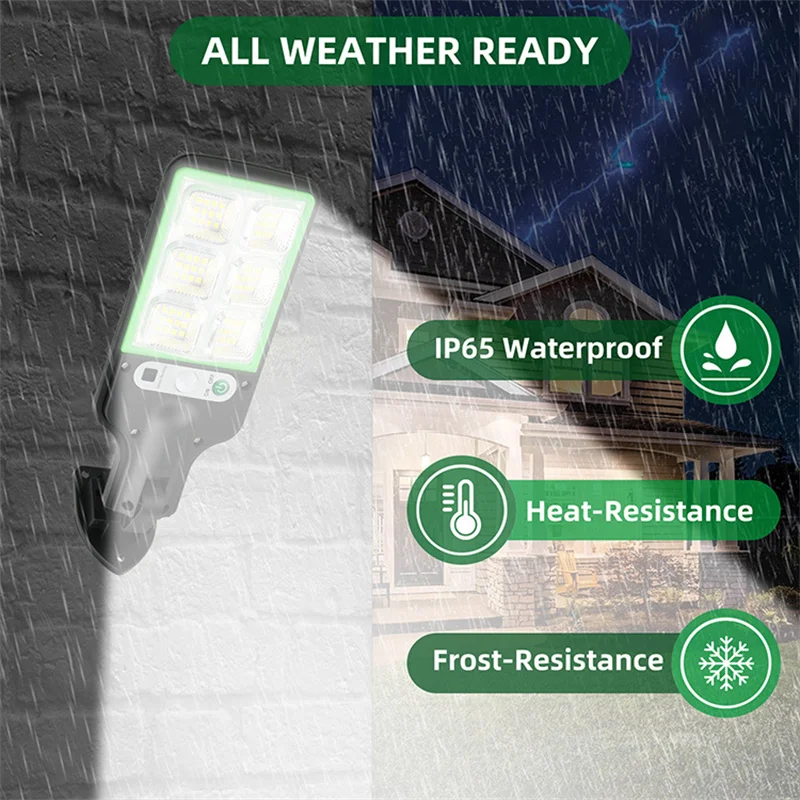 5Pack Solar Street Lights Outdoor Waterproof LED Motion Sensor 3 Lighting Mode LED Lamp Solar Power Lighting for Garden Decor