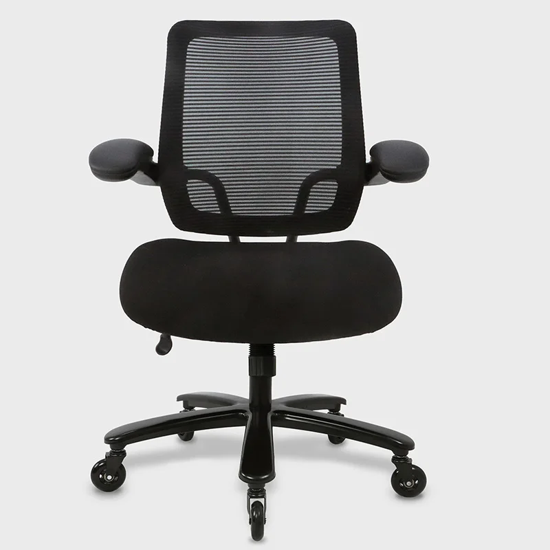 Custom Logo Flip Up Armrest Ergonomic Executive Mesh Boss Swivel Big And Tall Heavy Duty Office Chair