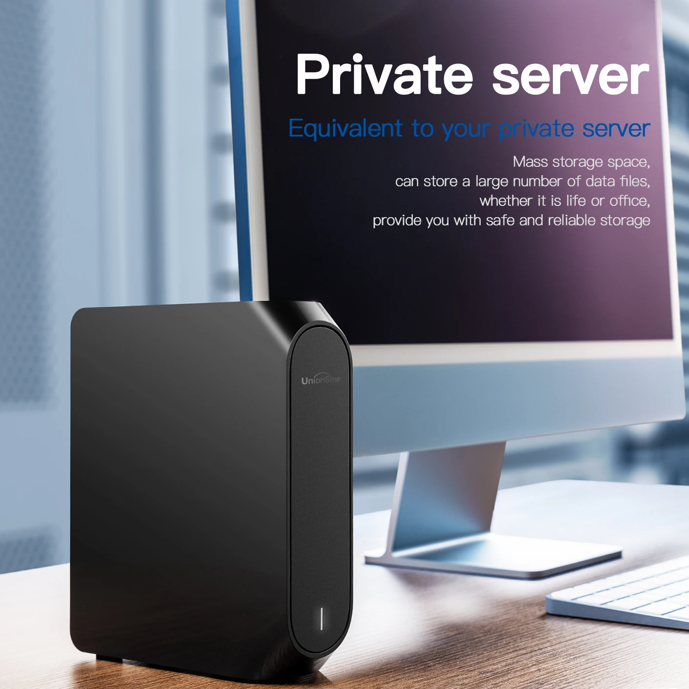 UnionSine 6/12/18TB Large Capacity HDD - Type-C High-Speed for 4K 