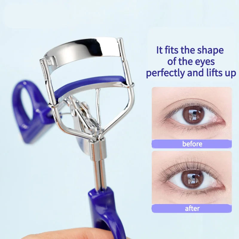 ポータブルまつげカーラーハンドルカーリングメイクツールクリップ人工アシスタント眉毛トリマー鋼針長期的な効果