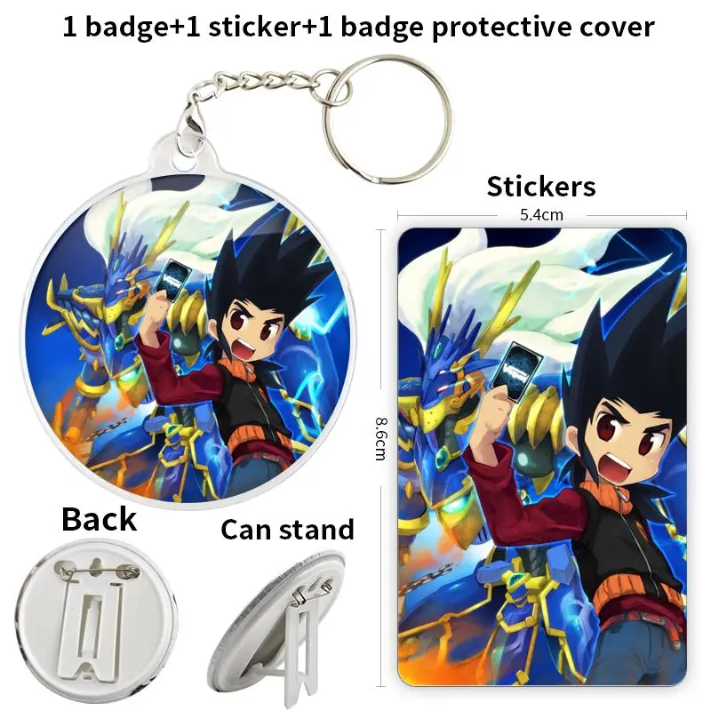 Katsuragi Kamui Game Anime Character Badge Brooch anchor Peripherals Pin Personalized 75mm Clothesinsignias personalizables