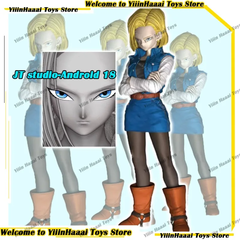 Figuras de Anime Dragon Ball de JT Studio, Figura de Androide 18, Modelo a Escala 1/6, Figurita en Preventa, Decoración de Escritorio Personalizada, Estatua, Regalos para Niños