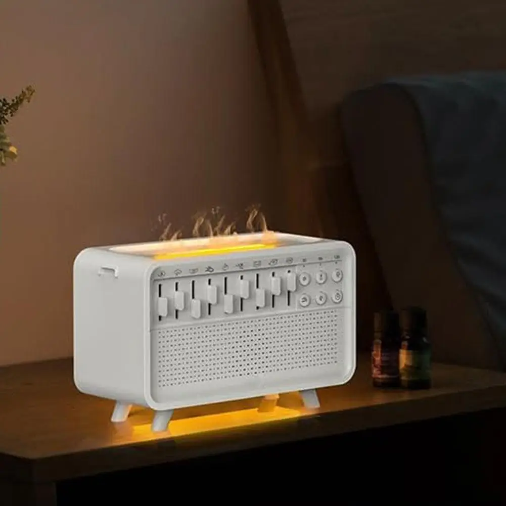 HIFI Bluetooth Speaker White Noise Sleep Aid Night Light Humidifier Machine 4 in 1 with Free Combination of 8 Goup Nature Sound