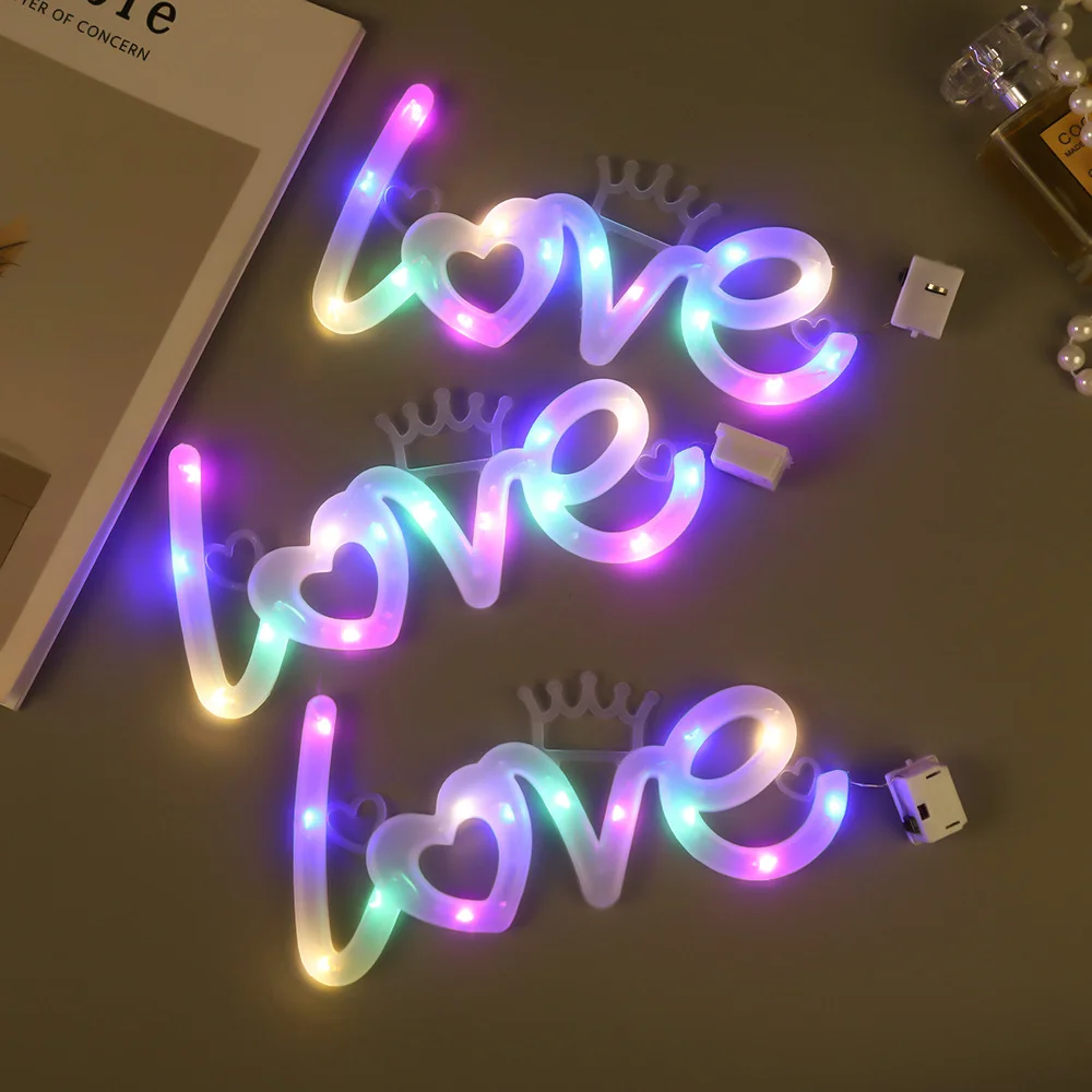 LED Love Alphabet String Lights Luminous Fairy Light Valentine's Day Birthday Wedding Party Christmas Decor romantic Garland