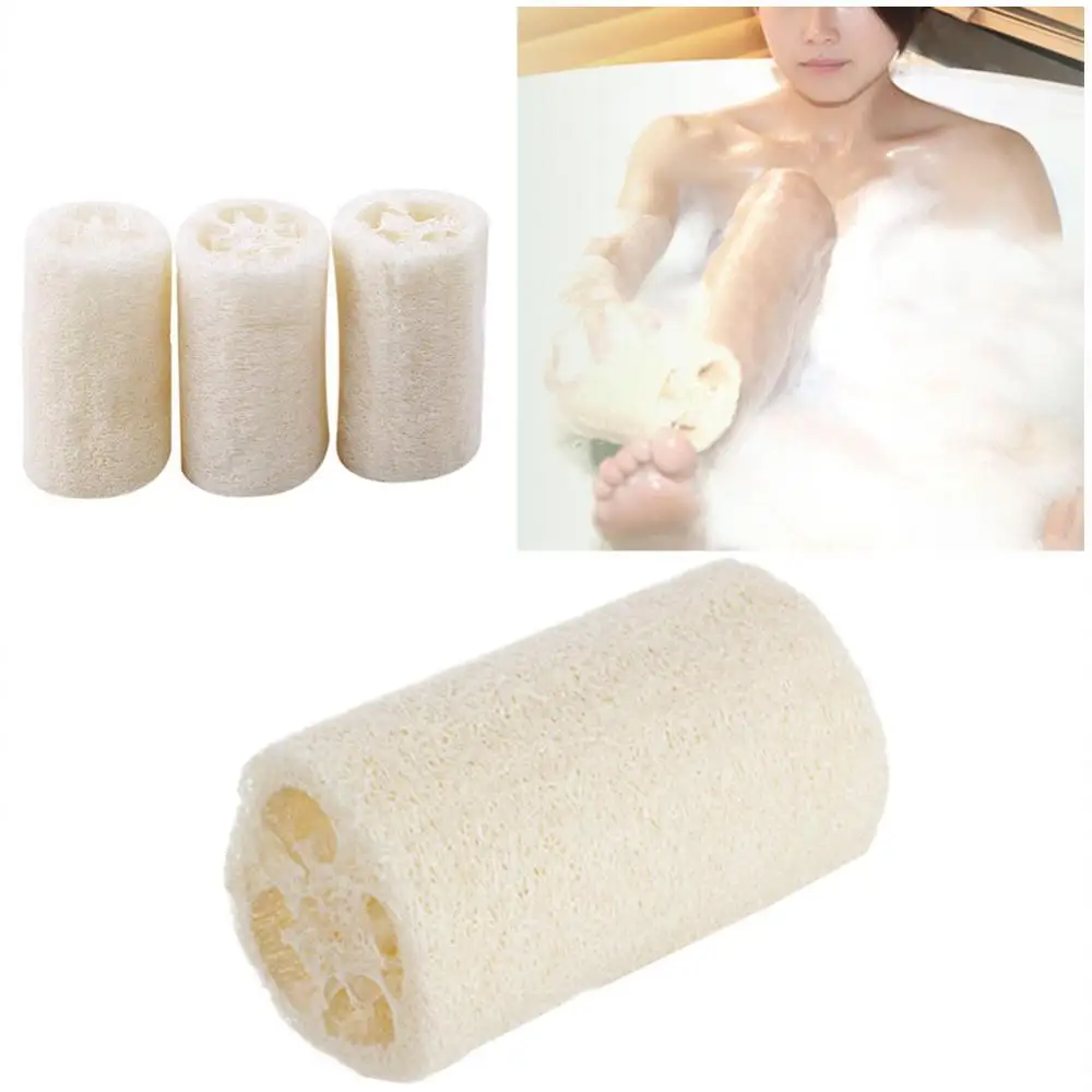 Exfoliating Natural Loofah Gourd Sponge Bath Rub Dishes Cleaning Scrubber Tool