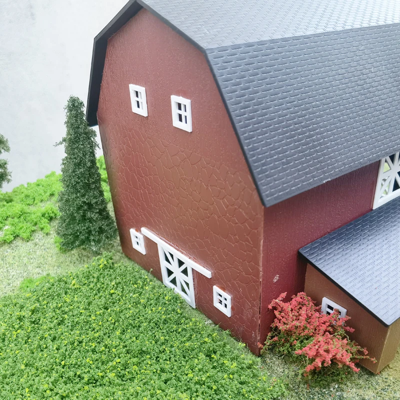 1/87 Ho Scale Deluxe Barn Chicken Coop Model Livestock Shed Building House Plastic Architecture Scale Train Railroad Layout