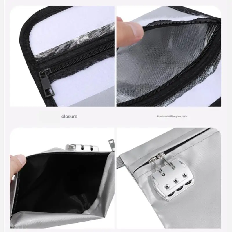 

D08B Безопасные огнестойкие папки портфелей Просторный интерьер для хранения канцелярских товаров