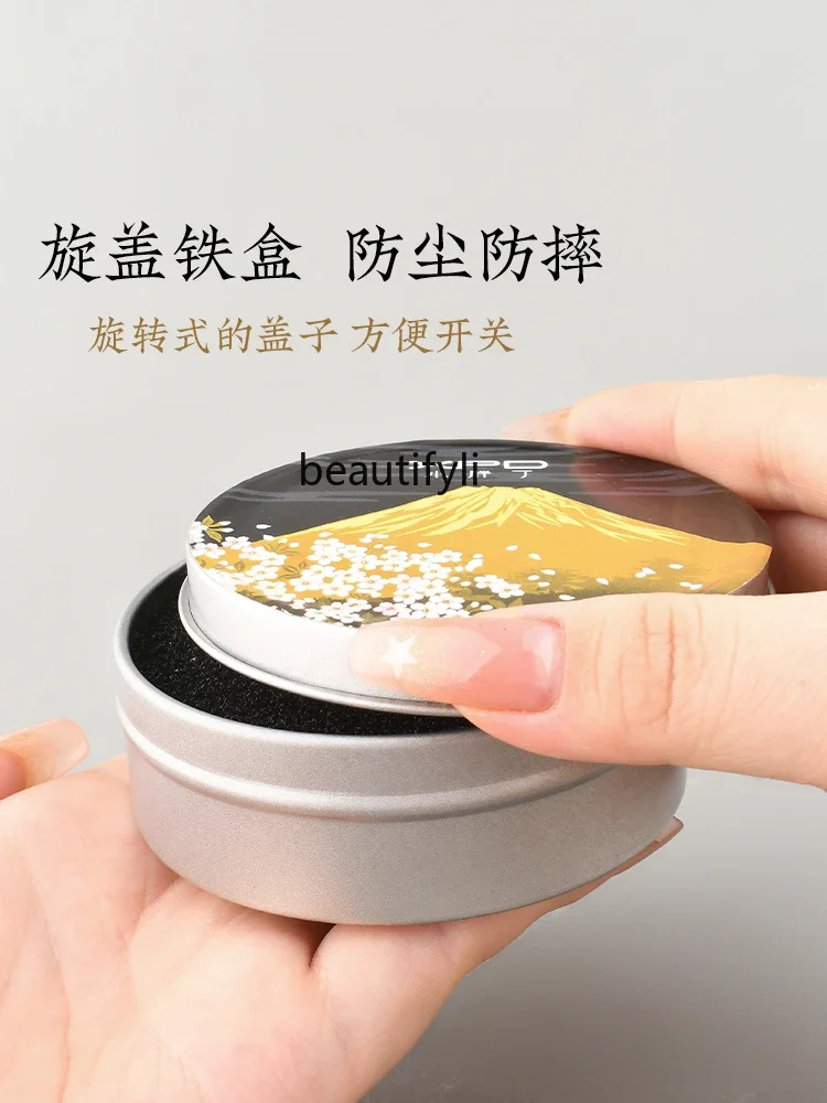 Sponge cleaning box Activated carbon makeup brush Cleaning residual powder Dry  box Portable