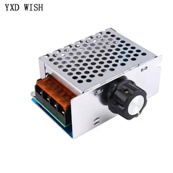 4000W 220V AC SCR Voltage Regulator Motor Speed Controller Dimmers Electronic Volt Regulator Dimmer Thermostat Regulator