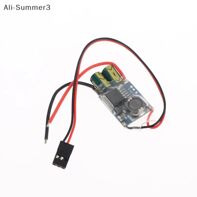Receptor de Dron RC, fuente de alimentación externa UBEC-5A 2-7S BEC, regulador de interruptor antiinterferencias de protección completa de ruido RF más bajo
