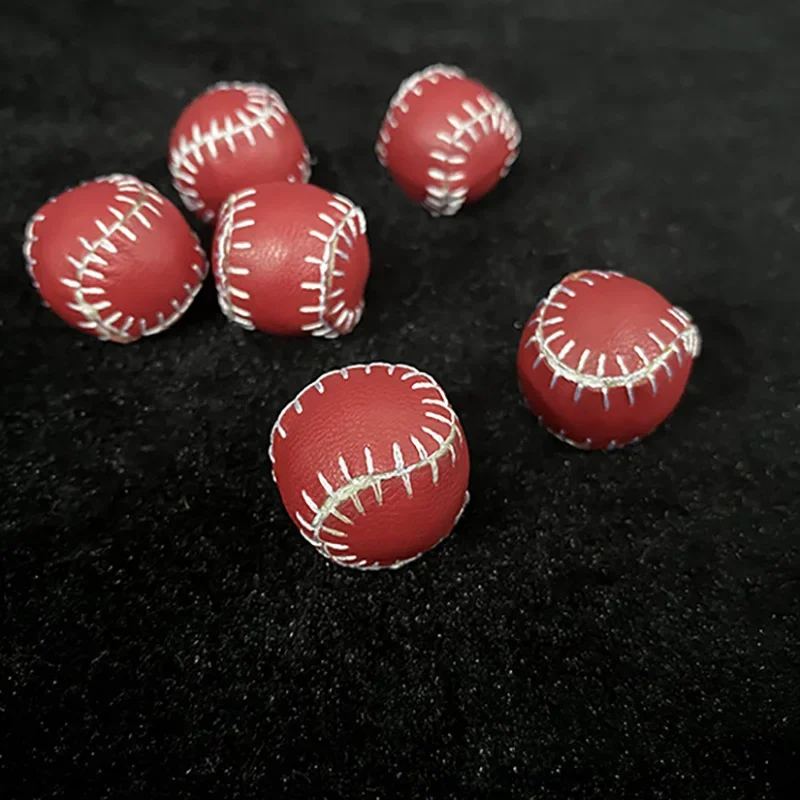 5Pcs Leather Ball (Red,2.2cm) Magic Tricks Chop Cup Ball Accessory For Cups & Balls Magia Illusions Gimmicks Mentalism Props