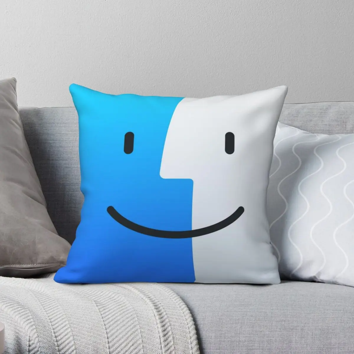 

Finder Guy Face Application Square Pillowcase Polyester Linen Velvet Printed Zip Decor Throw Pillow Case Home Cushion Cover