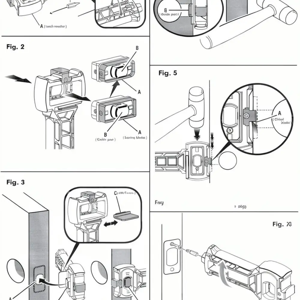 Woodworking Lock Installation Tool Door Mortise Jig Hinge Recess Cutter Chisel Guide Slotting Template Hardware Kit