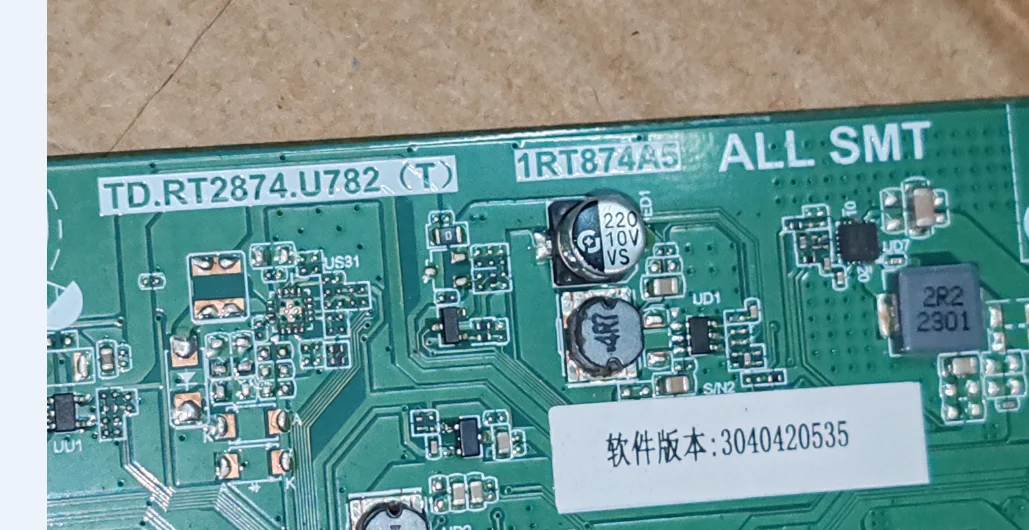 TD.RT2874.U782(T) 1RT874A5 Scheda madre TV LED, foto fisica, testata e spedita