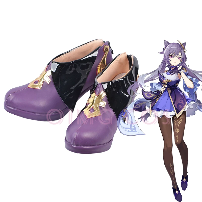 Impact Keqing Cosplay Schoenen Anime Chinese Stijl Halloween Voor Mannen Spel