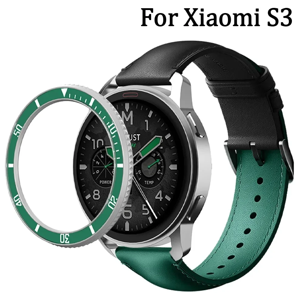 SIKAI Bumper Case Anti Scratch Lightweight Shockproof Screen Protector Cover for Xiaomi Watch S3 Smart Watch Case