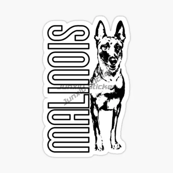 

Malinois Dog Sticker Motorcycle Off-road Bumper Bicycle Car Helmet Decal Customizable