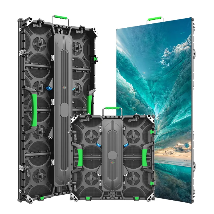 Full Color Portable P2.6 P2.9 P3.91 Outdoor LED Advertising Screen 500*500mm Stage Rental Video Wall