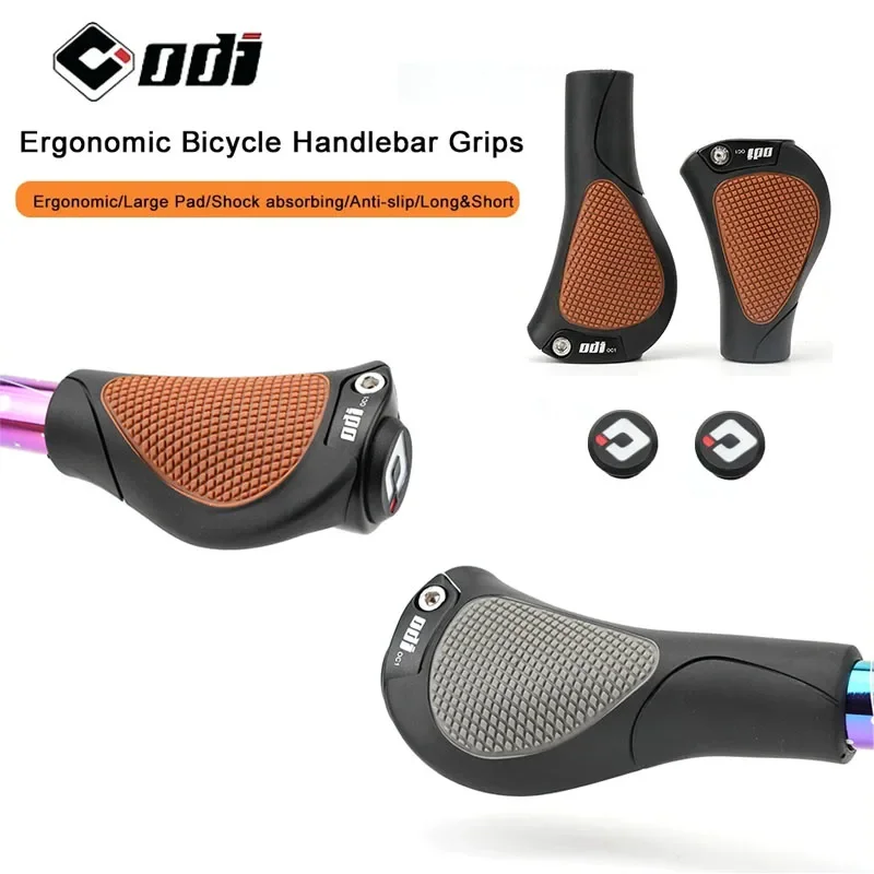 

ODI Bicycle Handlebar Ergonomic Grips Anti-Skid Long/Short High Quality Rubber Handle Cover MTB Handle Bar Grips E-Bike Parts