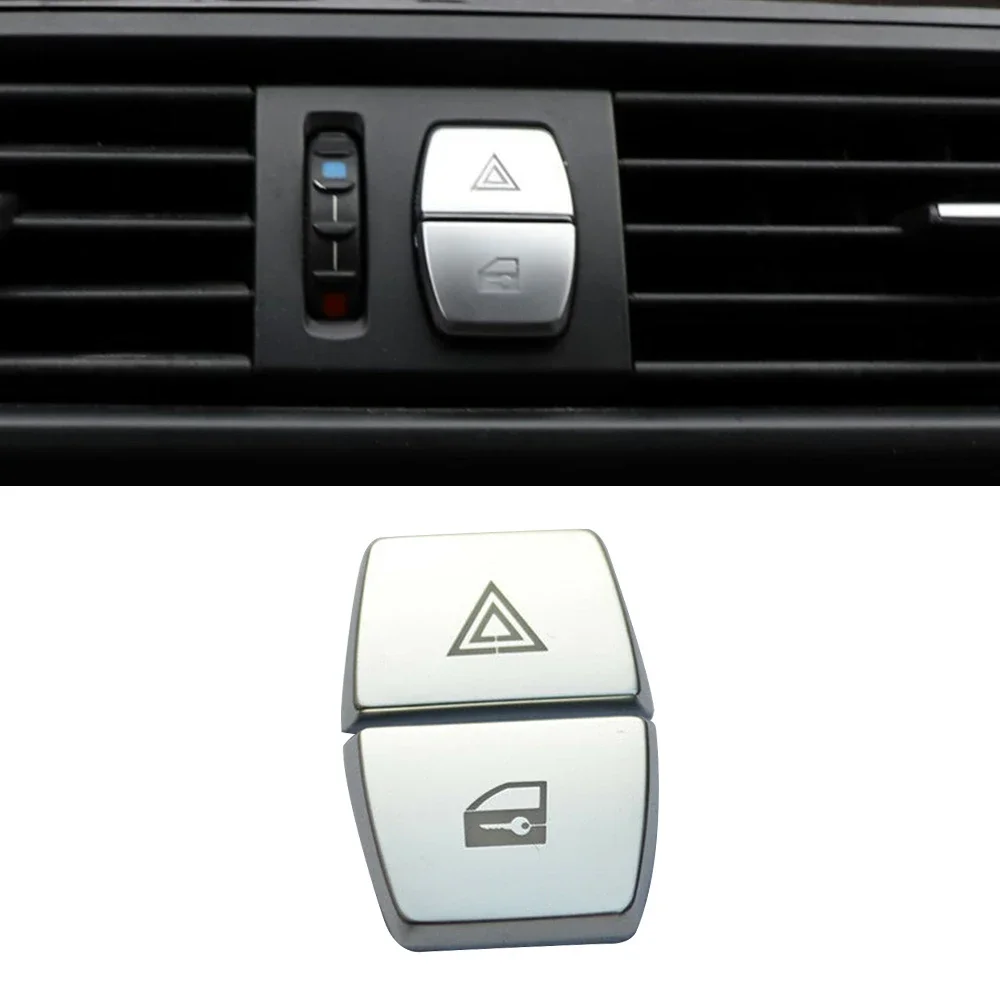 Durable Useful Button Cover Warning Lamp Cover 2011-2017 Accessory Chrome Decals For BMW 5 Series F10 F07 Parts