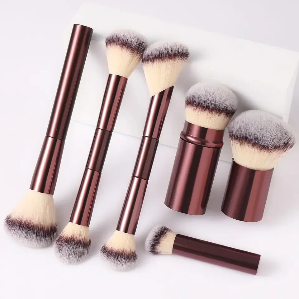 

6Pcs Professional Premium Makeup Brush Set Soft Synthetic Cosmetic Brushes for Foundation Eyeshadow Blush Concealer